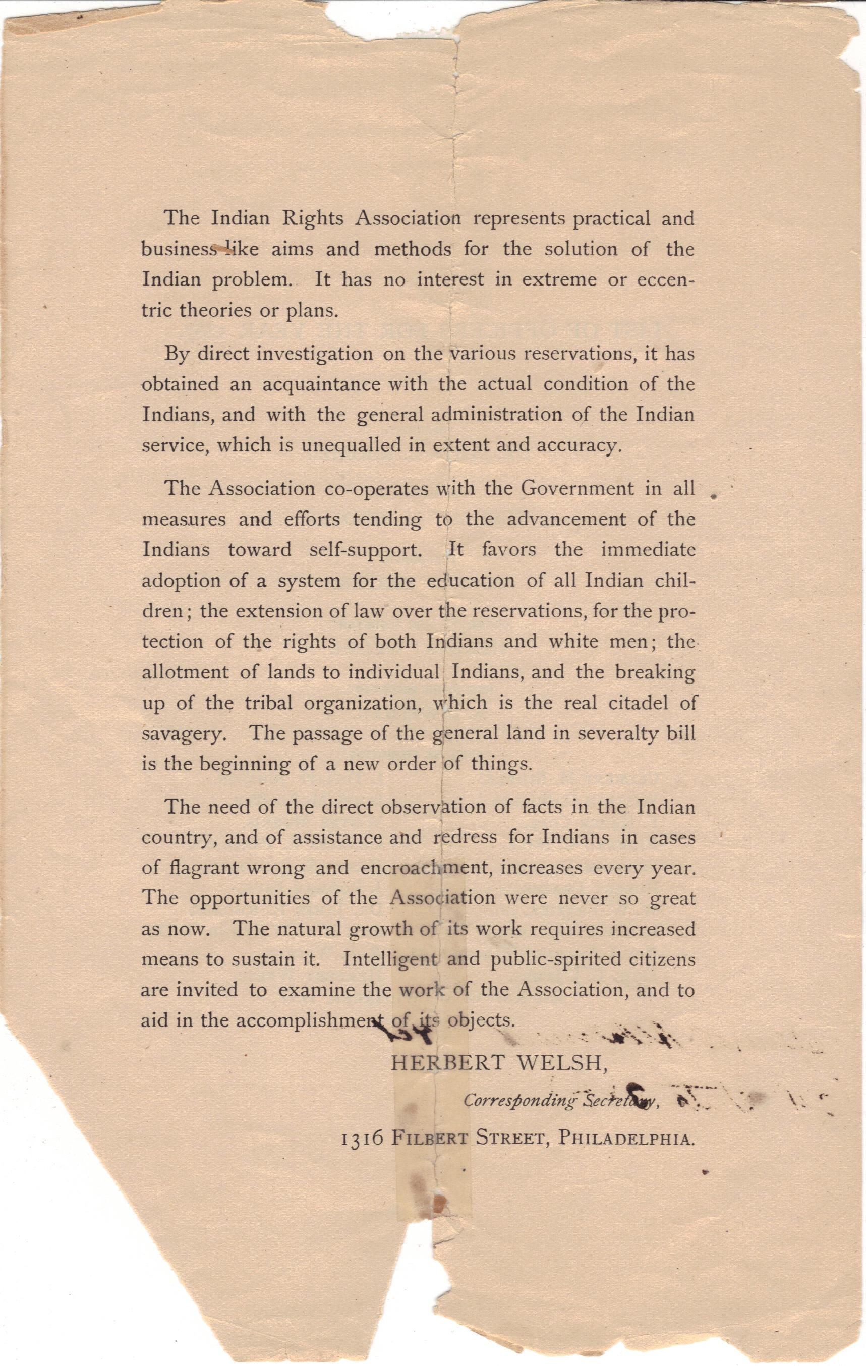1887 Congressional Acts: 'Fee simple' land allocation (2)